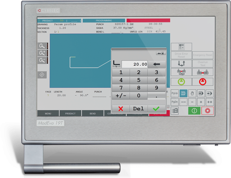 ModEva 19T Cybelec Press Brake Controller